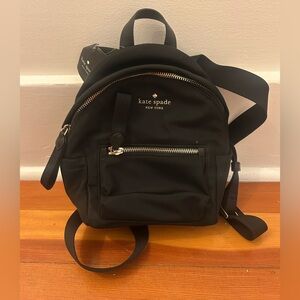 Kate Spade Chelsea Mini Backpack Black Nylon NWT
